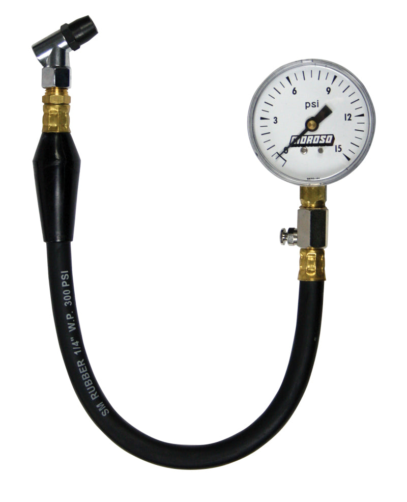 Moroso Tire Pressure Gauge 0-15psi - 2-5/8in Display - 2 Percent Accuracy