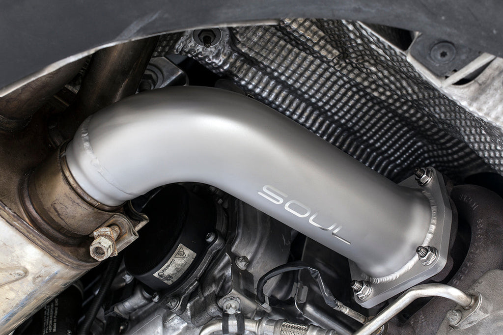 SOUL Porsche 991 Turbo Cat Bypass Pipes