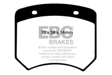 Load image into Gallery viewer, EBC 70-73 Rover Mini 1275 (10in Wheels) Greenstuff Front Brake Pads