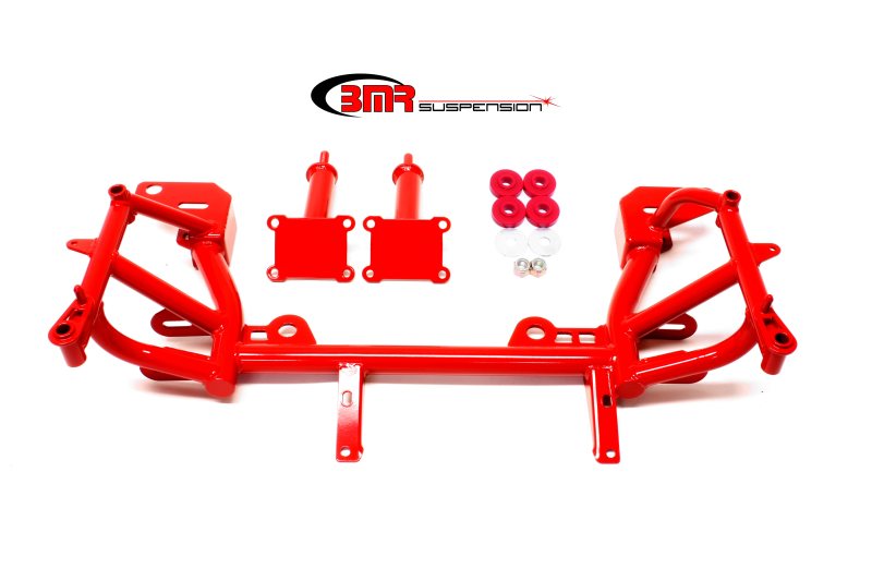 BMR 93-02 F-Body K-Member w/ Low Mount Turbo LS1 Motor Mounts and Pinto Mounts - Red