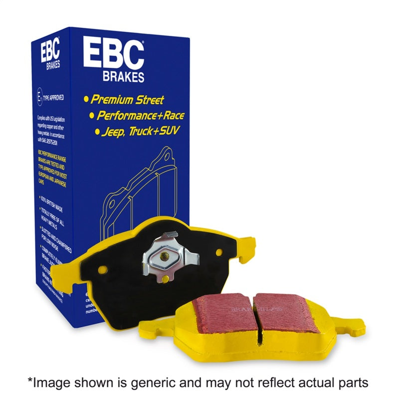 EBC 14-18 Audi RS7 4.0TT (w/Cast Iron Rotors & Trapezoid Weights) Yellowstuff Front Brake Pads