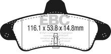 Load image into Gallery viewer, EBC 2001-2003 Mercury Cougar 2.0L Greenstuff Rear Brake Pads