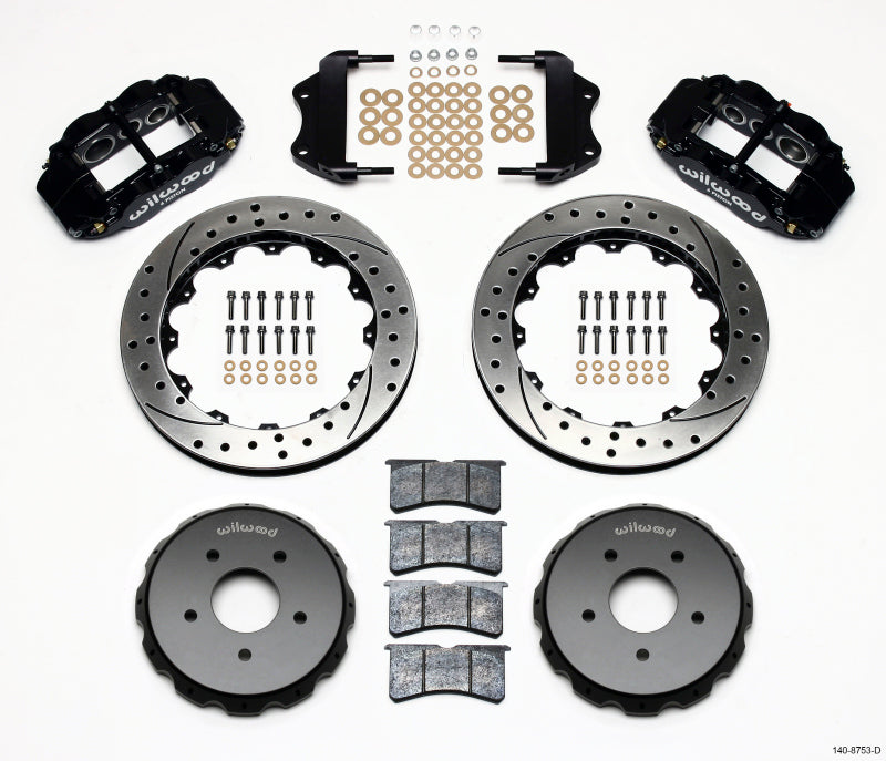 Wilwood Narrow Superlite 6R Front Hat Kit 13.06in Drilled 2004-2006 Pontiac GTO