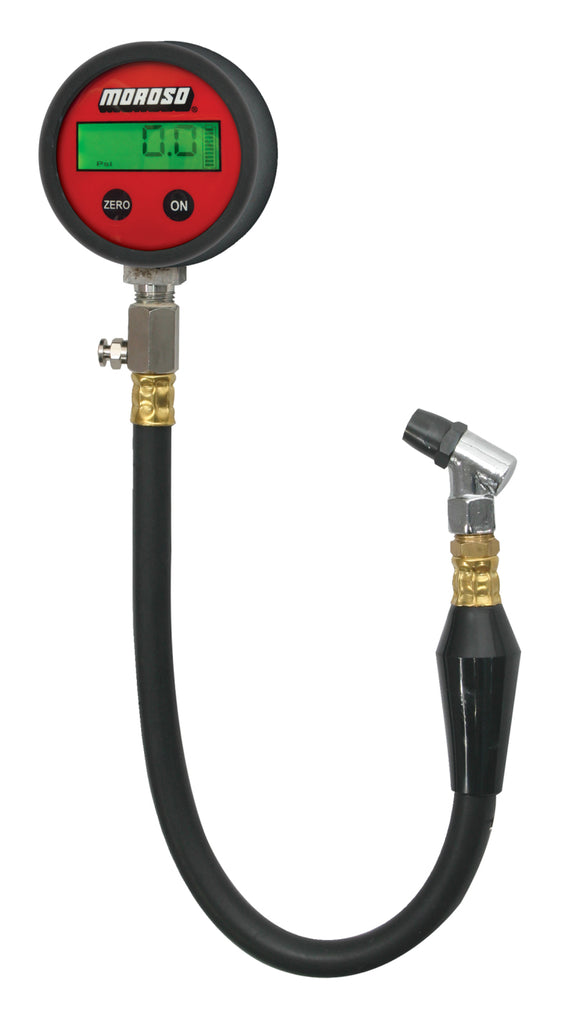 Moroso Tire Pressure Gauge 0-60psi - Digital Backlit