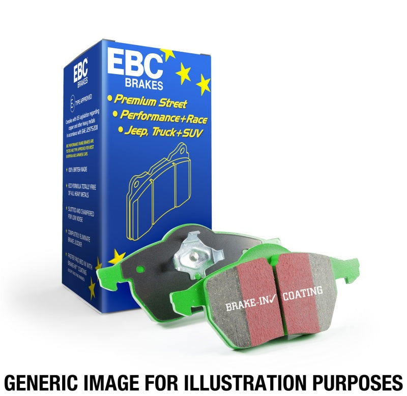 EBC 12+ Dodge Dart 1.4 Turbo Greenstuff Rear Brake Pads