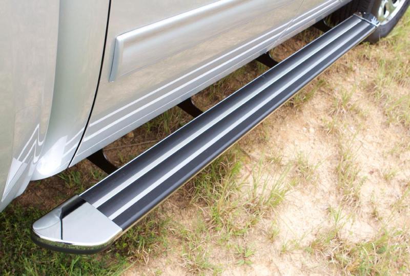 Lund 04-14 Ford F-150 SuperCab (80in) Crossroads 80in. Running Board Kit - Chrome