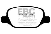 Load image into Gallery viewer, EBC 10-11 Fiat 500 1.4 (Bosch Calipers) Greenstuff Rear Brake Pads