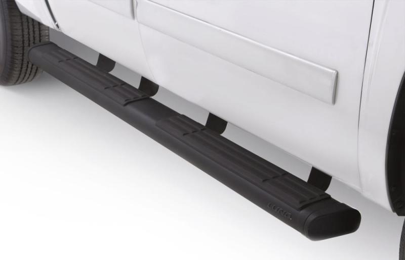 Lund 99-16 Ford F-250 Super Duty SuperCab (87in) 6in. Oval Straight Black Nerf Bars - Black