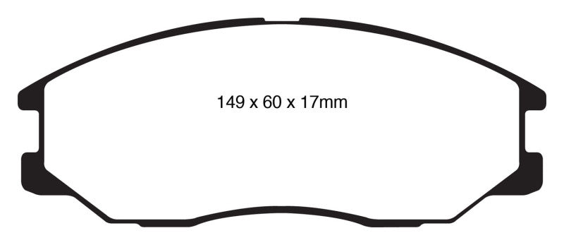 EBC 08-10 Kia Sorento 3.3 Yellowstuff Front Brake Pads