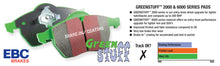 Load image into Gallery viewer, EBC 56-57 Triumph TR3 2.0 Greenstuff Front Brake Pads