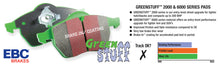 Load image into Gallery viewer, EBC 00-01 Hyundai XG 300 3.0 Greenstuff Front Brake Pads