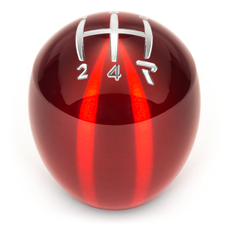 Raceseng Slammer Shift Knob (Gate 4 Engraving) M12x1.5mm Adapter - Red Translucent