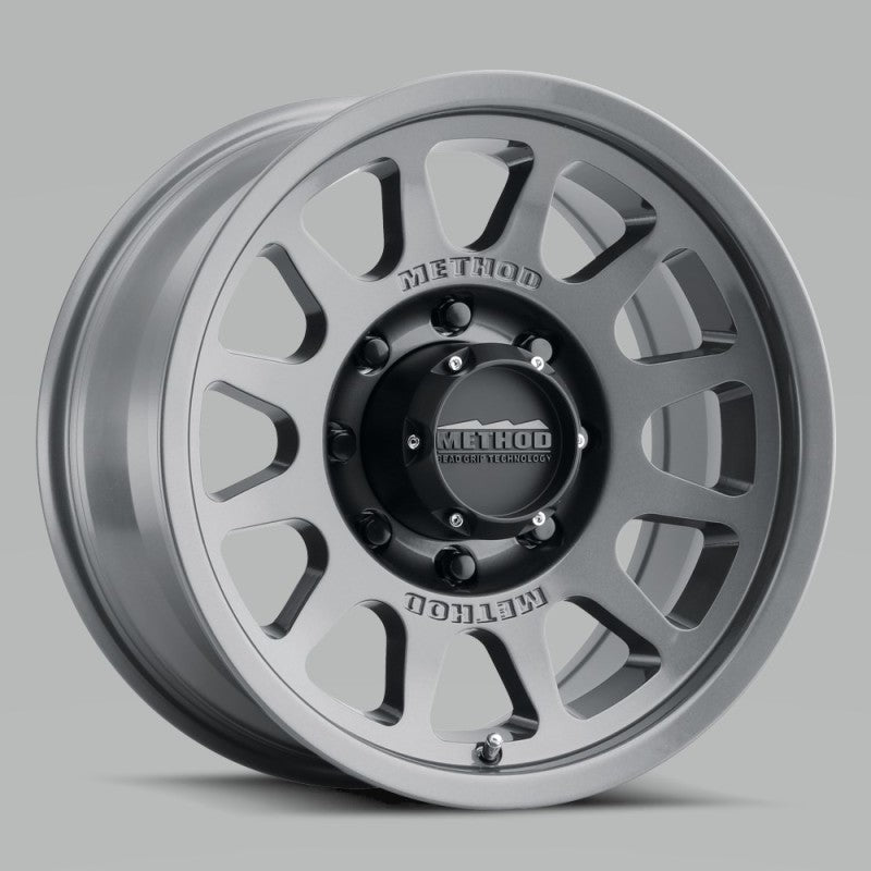 Method MR703 17x8.5 0mm Offset 8x6.5 130.81mm CB Gloss Titanium Wheel