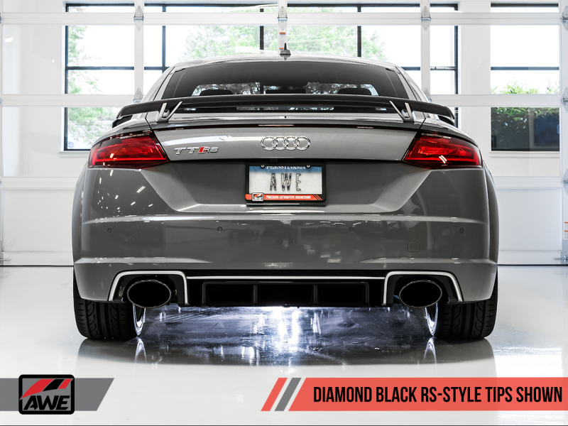 AWE Tuning 18-22 Audi TT RS 8S/MK3 SwitchPath Exhaust w/Diamond Black RS-Style Tips