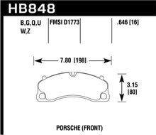 Load image into Gallery viewer, Hawk 16-19 Porsche 911 4.0L Exc/Cayman 3.8L 2016 Porsche Cayman DTC-80 Front Brake Pads