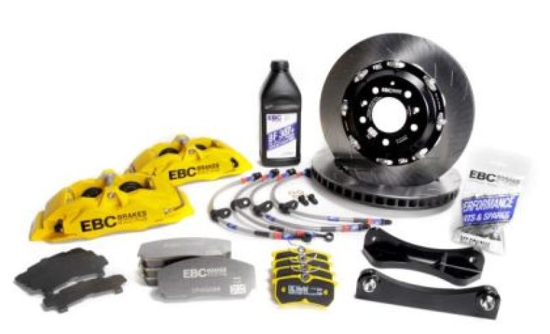 EBC 15-21 Volkswagen GTI Mk7 Yellow Apollo-4 Calipers 355mm Rotors Front Big Brake Kit