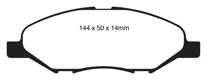 EBC 09-11 Nissan Versa 1.6 Redstuff Front Brake Pads