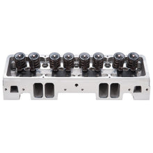 Load image into Gallery viewer, Edelbrock Cylinder Head Victor Jr SBC 23 Deg 220cc Complete for Solid Roller Cam