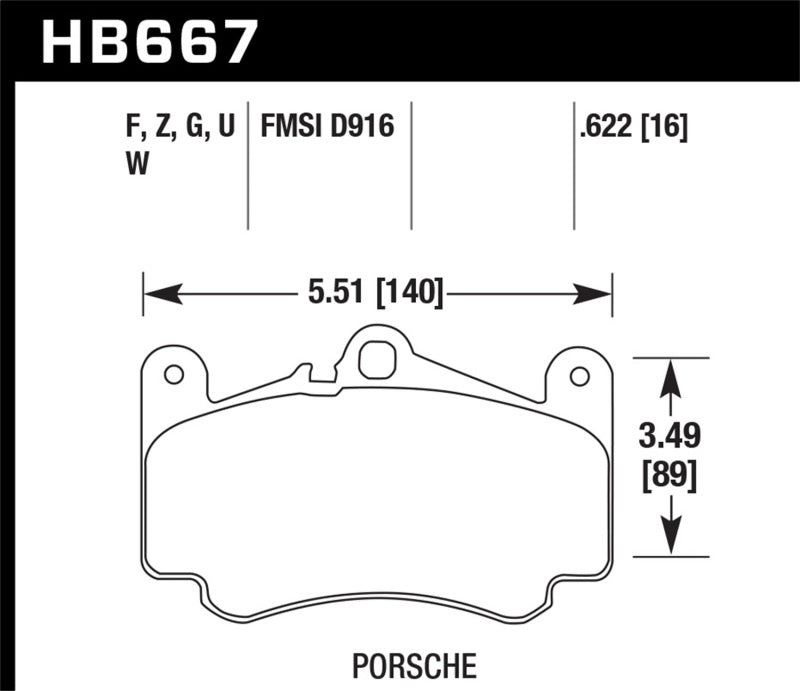 Hawk 09 Porsche 911 Carrera S w/ Iron Discs Front DTC-70 Race Brake Pads