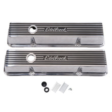 Load image into Gallery viewer, Edelbrock Valve Cover Elite II Series Chevrolet 1959-1986 262-400 CI V8 Tall Polished