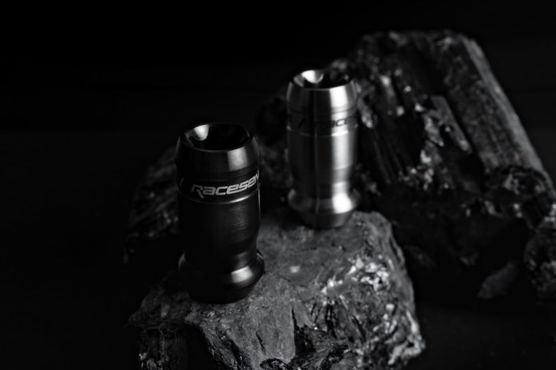 Raceseng TNR-1 Titanium Lug Nut (Single) - M12x1.25mm / Conical 60 Deg. Floating Seat - Brushed Blk