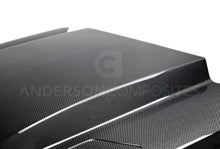 Load image into Gallery viewer, Anderson Composites 15-17 Ford Mustang (Excl. GT350/GT350R) Double Sided Carbon Fiber Cowl Hood