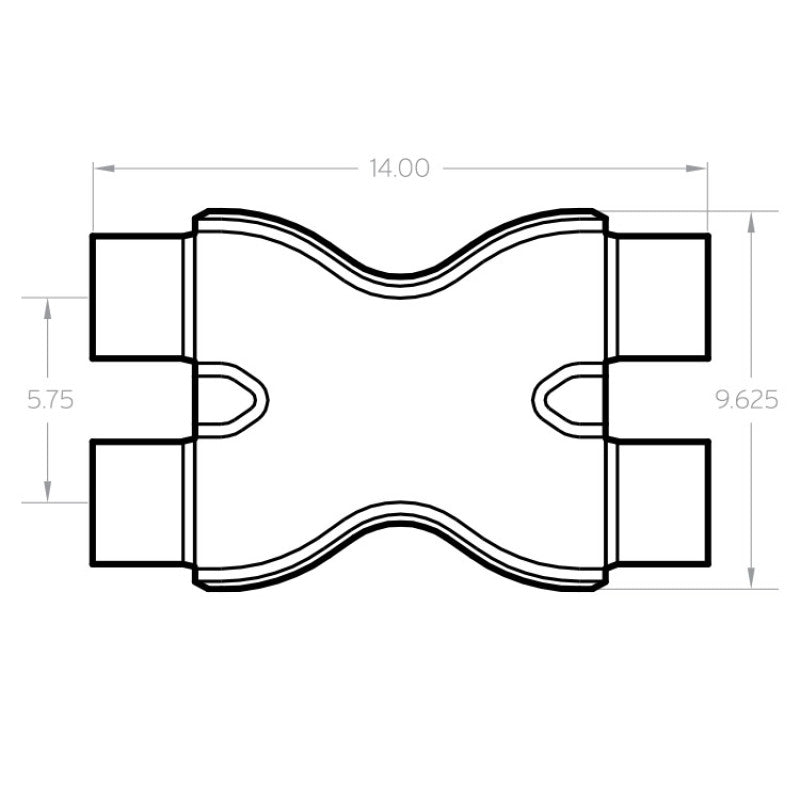 MagnaFlow Smooth Trans X 3/3 X 14 SS