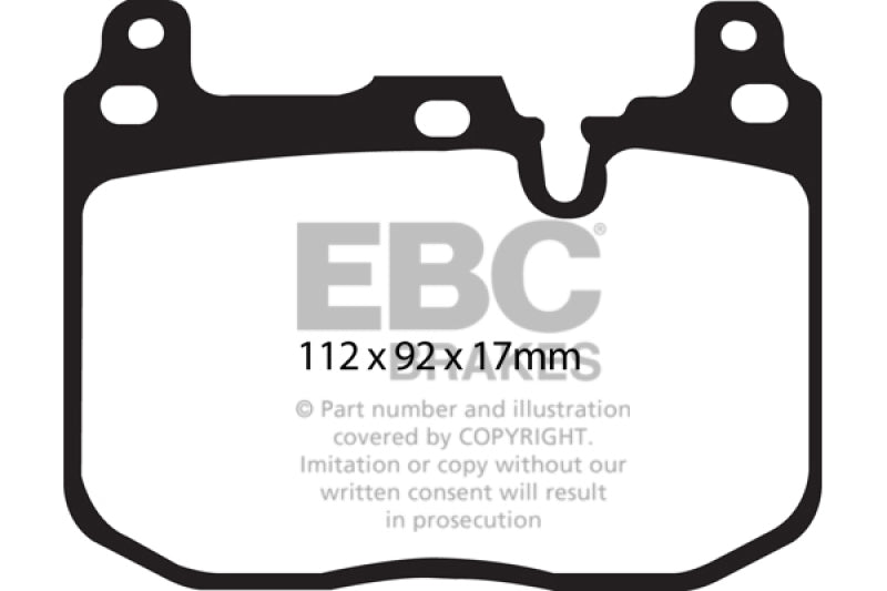 EBC 14+ BMW M3/M4 (F8X) Redstuff Front Brake Pads