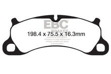 Load image into Gallery viewer, EBC 12-15 Porsche 911 (991) (Cast Iron Rotor) Yellowstuff Front Brake Pads