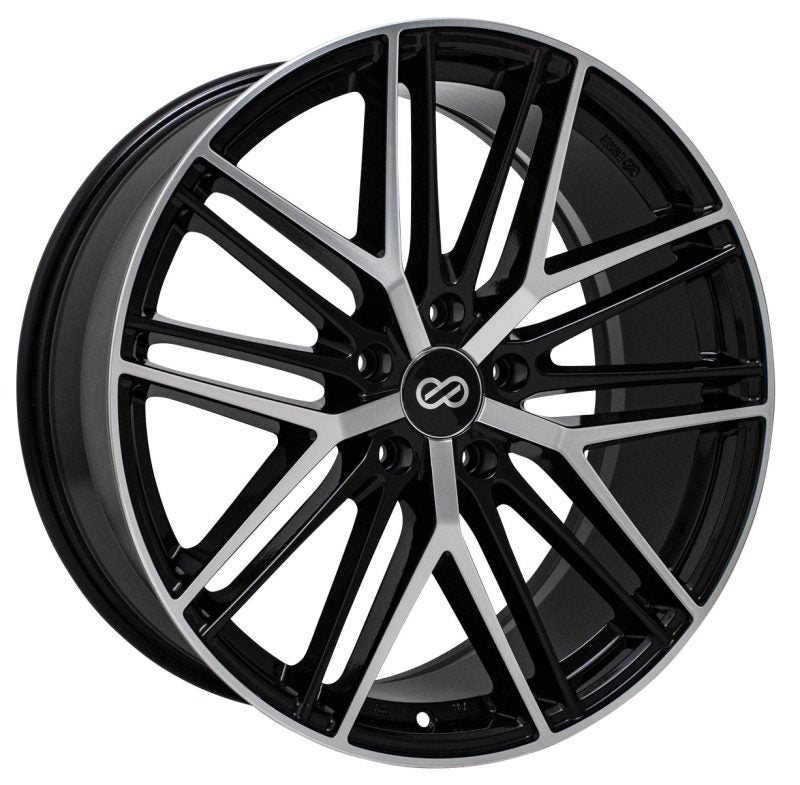 Enkei Phantom 18x8 5x120 40mm 72.6mm Bore Black Machined Wheel