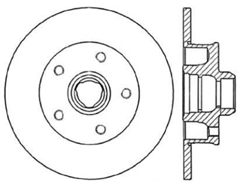 StopTech Sport Slotted (CRYO) 94-98 Volkswagen Jetta Rear Left Rotor