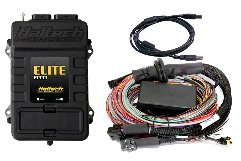 Haltech Elite 2500 16ft Premium Universal Wire-In Harness ECU Kit