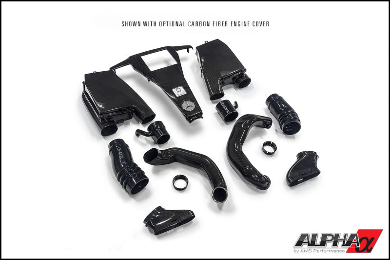 AMS Performance 2014+ Mercedes-Benz CLS63 AMG 4Matic 5.5L Biturbo Alpha Carbon Fiber Induction Kit