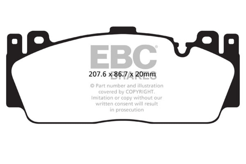 EBC 12+ BMW M5 (F10) Redstuff Front Brake Pads