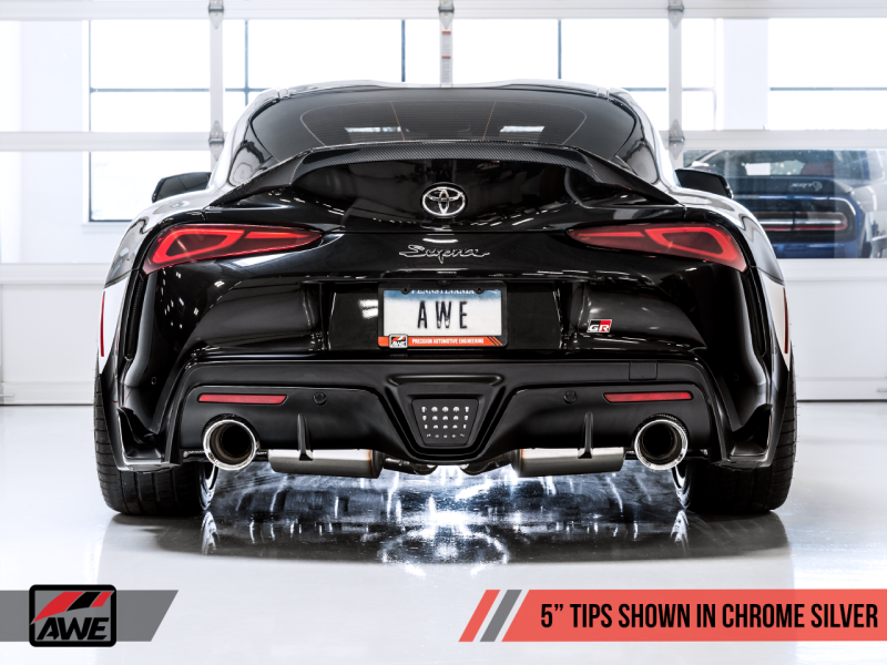 AWE Toyota Supra A90 Resonated Touring Edition Exhaust