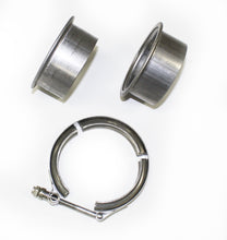 Load image into Gallery viewer, JBA 3in Stainless Steel V-Band Clamp &amp; Flanges