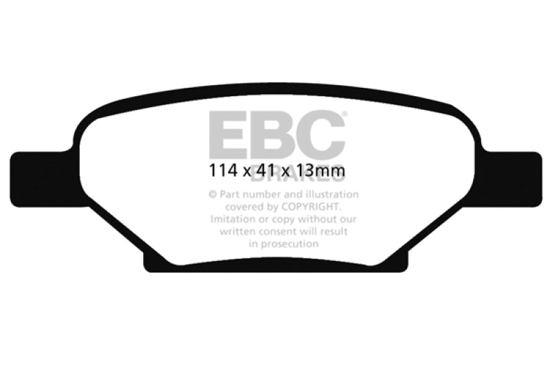 EBC 04-06 Chevrolet Cobalt 2.0 Supercharged Redstuff Rear Brake Pads