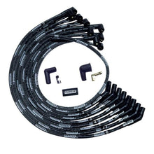 Load image into Gallery viewer, Moroso SB Ford 351W Sleeved 135 Deg Plug End Non-HEI Ultra Spark Plug Wire Set - Black