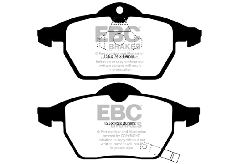 EBC 2000 Saturn LS2 3.0L Bluestuff Front Brake Pads