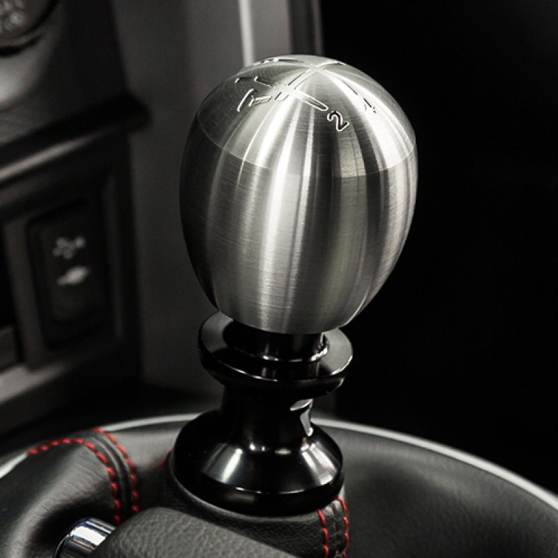 Raceseng Slammer Shift Knob (Gate 5 Engraving) M12x1.5mm Adapter - Brushed