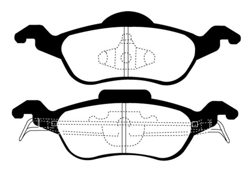 EBC 00-04 Ford Focus 2.0 Yellowstuff Front Brake Pads