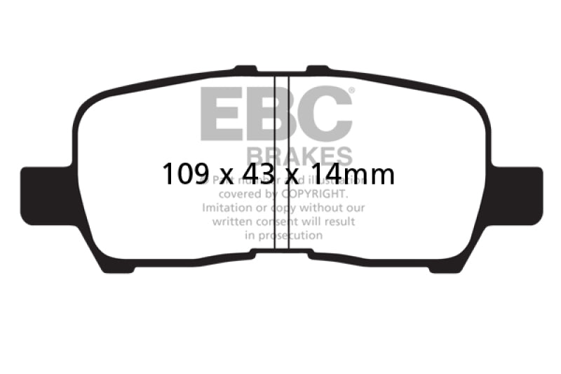 EBC 05-09 Buick Allure (Canada) 3.6 Greenstuff Rear Brake Pads