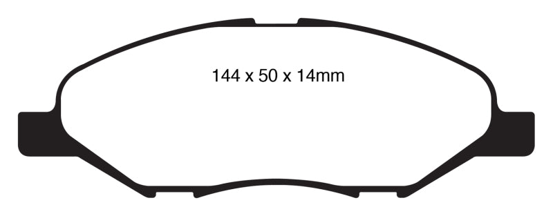 EBC 09-11 Nissan Versa 1.6 Redstuff Front Brake Pads