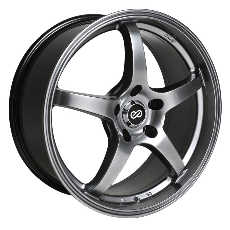 Enkei VR5 15x6.5 38mm Offset 5x114.3 Bolt Pattern 72.6 Bore Dia Hyper Black Wheel