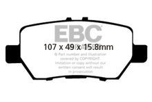 Load image into Gallery viewer, EBC 05-08 Acura RL 3.5 Yellowstuff Rear Brake Pads