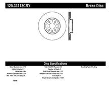 Load image into Gallery viewer, Stoptech VW 06-10 Passat / 14-15 Golf R / 08-15 Audi S3 Rear Premium Cryo Brake Rotor