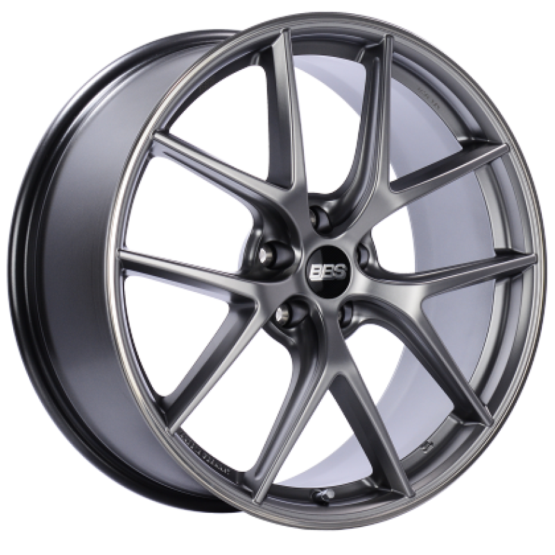 BBS CI-R 19x9 5x120 ET20 Platinum Silver Polished Rim Protector Wheel -82mm PFS/Clip Required