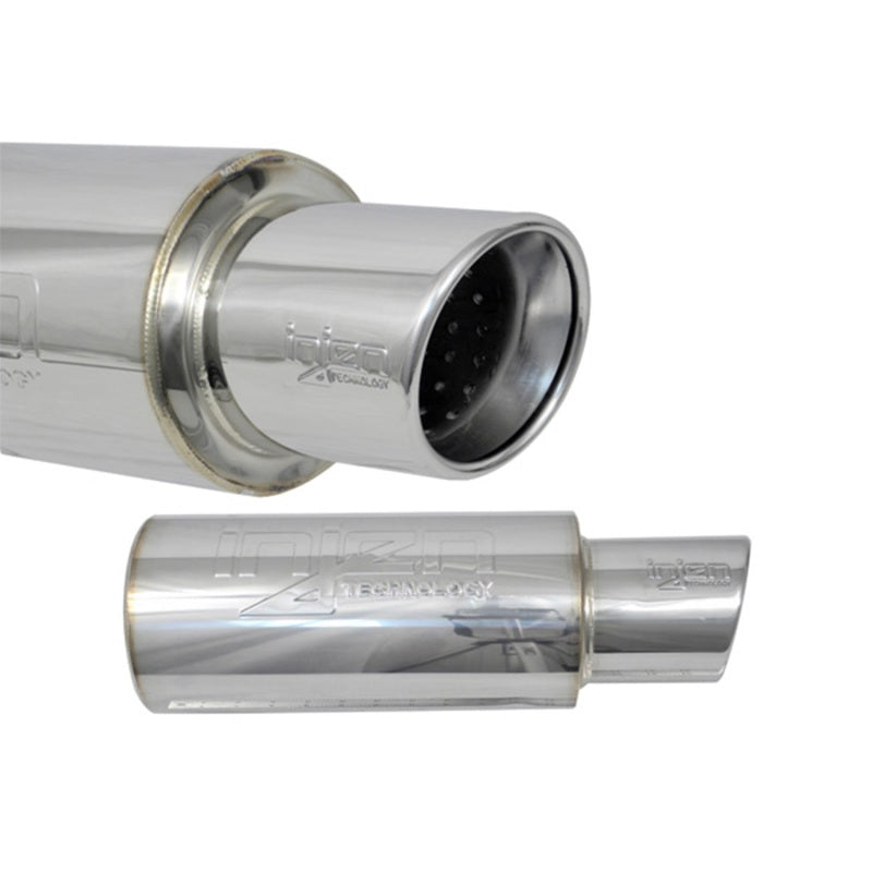 Injen 3.00 Universal Muffler w/Stainless Steel resonated rolled tip (Injen embossed logo)