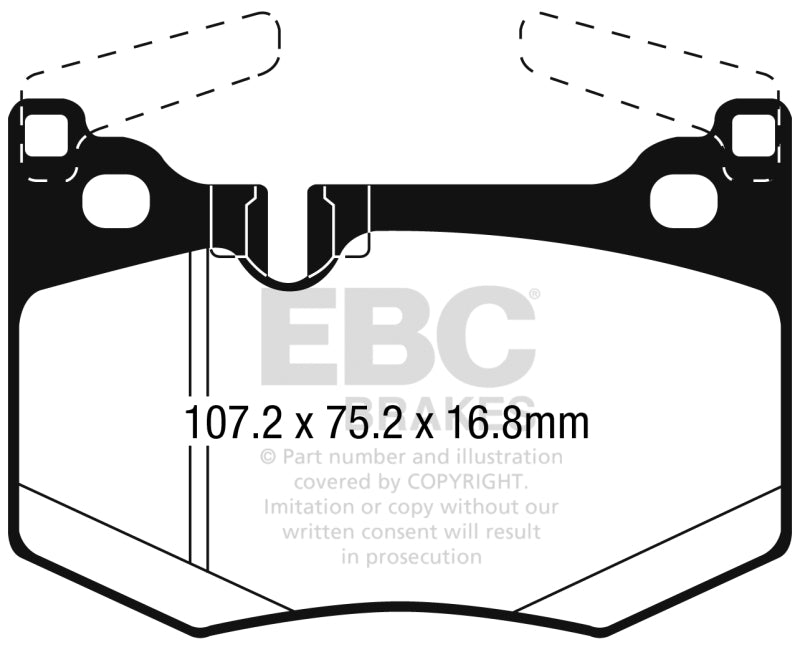 EBC 2016+ Lexus RC F/GS F Greenstuff Rear Brake Pads