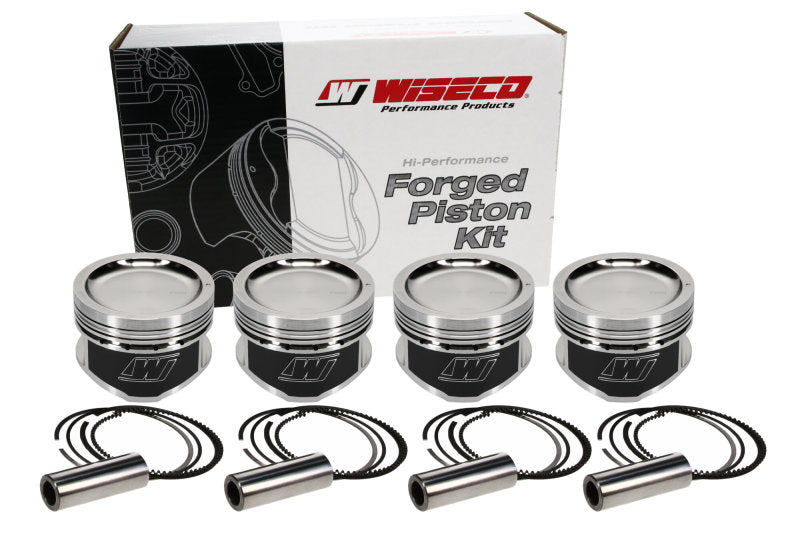 Wiseco 95-98 Nissan 240SX KA24 4V Dished 9:1 CR 90.50MM Piston Shelf Stock Kit